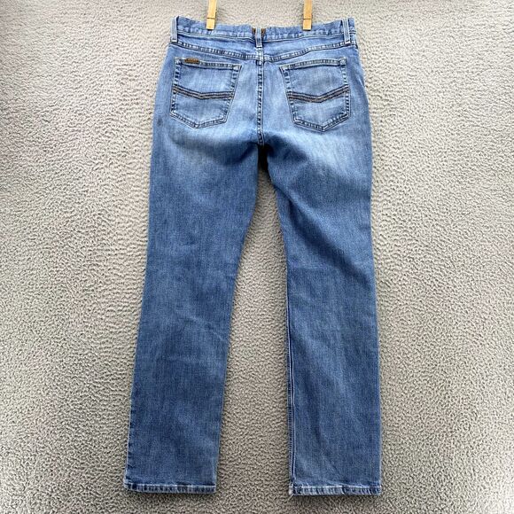 Ariat M4 Jeans 32 x 32*Blue Low Rise Straight Leg Denim Pants Western Work Men's - Picture 15 of 16
